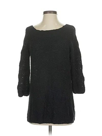 Pre-owned Jjill Pullover Sweater In Black