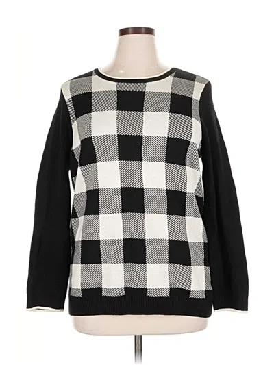 Pre-owned Charter Club Pullover Sweater In Black