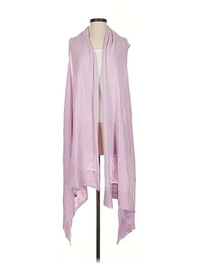 Pre-owned Donna Karan Cardigan Sweater In Purple