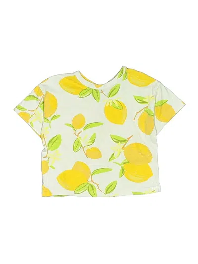 Pre-owned Zara Kids' Short Sleeve T-shirt In Yellow