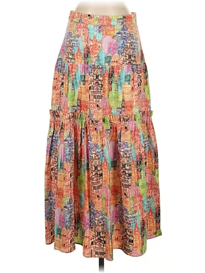 Pre-owned Eva Franco Casual Skirt In Orange