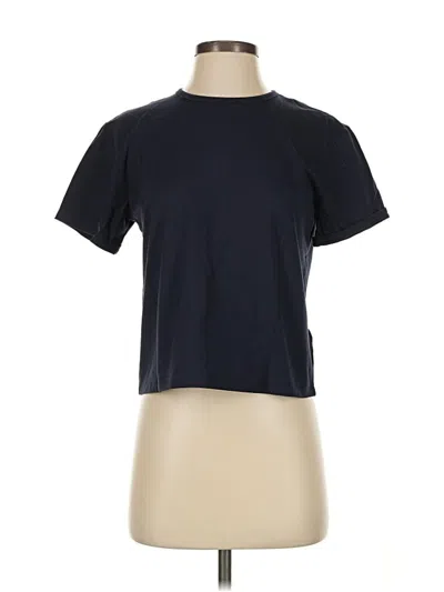 Pre-owned Athleta Short Sleeve T-shirt In Black