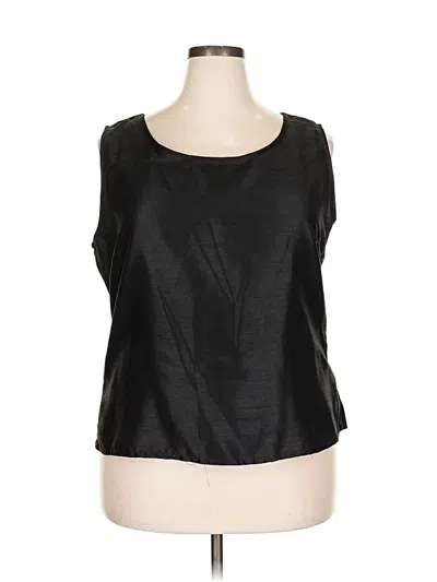 Pre-owned Unbranded Sleeveless Blouse In Black