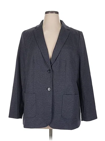 Pre-owned Talbots Blazer Jacket In Gray