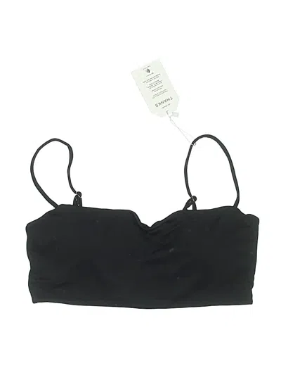 Laslulu Swimsuit Top Black Swimwear In Animal Print