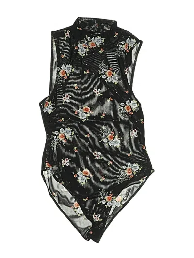 Pre-owned Forever 21 Bodysuit In Black