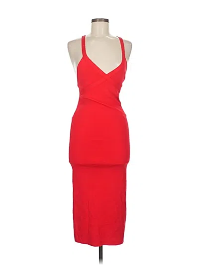 Pre-owned Zara Cocktail Dress In Red