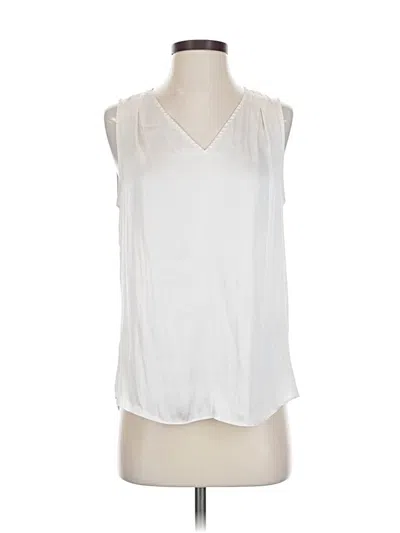 Pre-owned Banana Republic Sleeveless Blouse In White