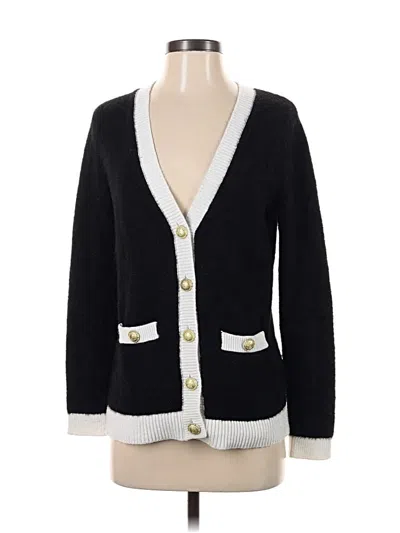 Pre-owned Tahari Cardigan Sweater In Black