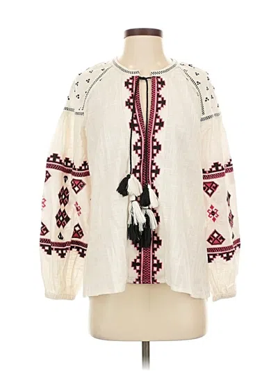 Tolani Long Sleeve Blouse In White