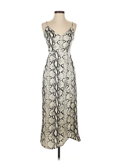 Pre-owned Prettylittlething Cocktail Dress In Silver