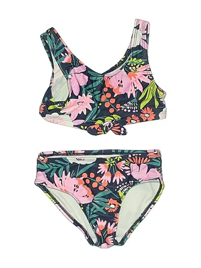 Pre-owned Carter's Kids' Two Piece Swimsuit In Green