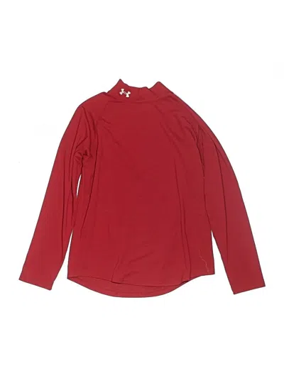 Pre-owned Under Armour Kids' Long Sleeve Turtleneck In Red