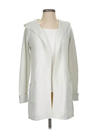 Pre-owned Tahari Cardigan Sweater In Silver