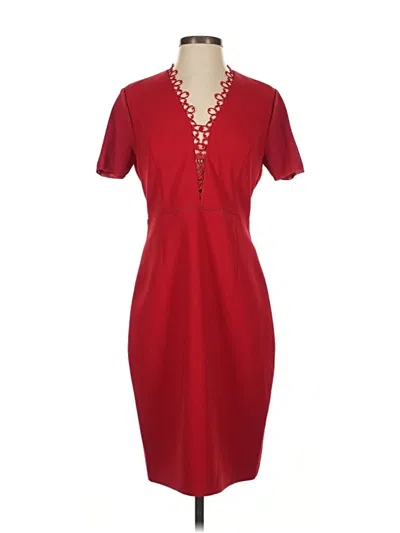 Pre-owned Elie Tahari Casual Dress In Red