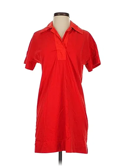 Pre-owned Everlane Short Sleeve Polo Shirt In Orange