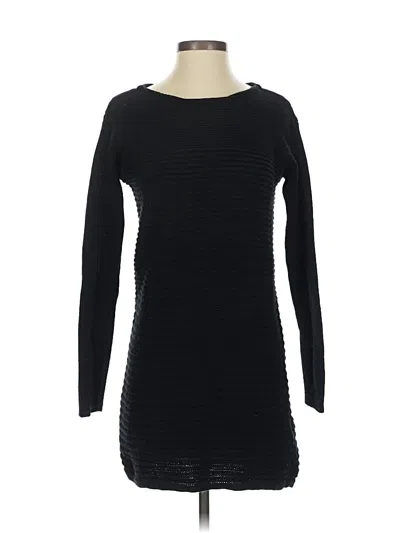 Pre-owned Jjill Casual Dress In Black