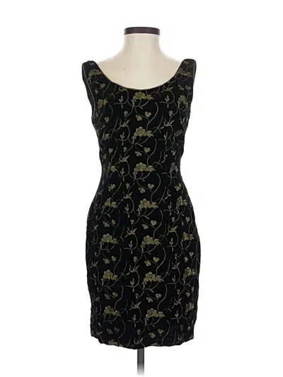 Pre-owned Carmen Marc Valvo Cocktail Dress In Black