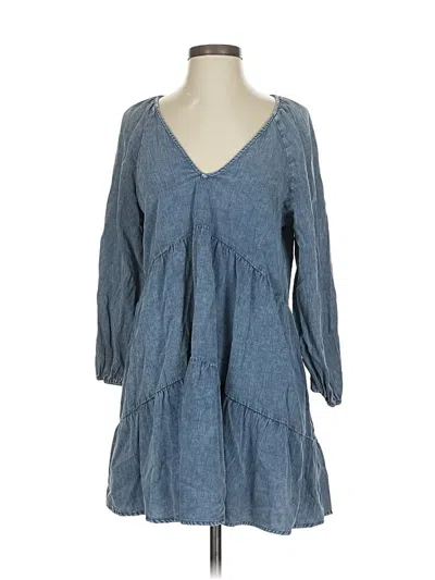 Pre-owned Impressions Casual Dress In Blue