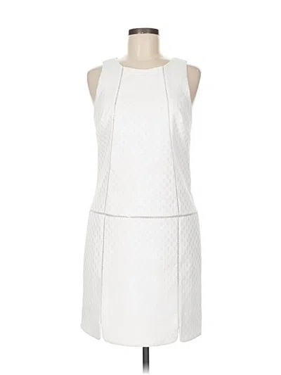Pre-owned Laundry By Shelli Segal Cocktail Dress In White
