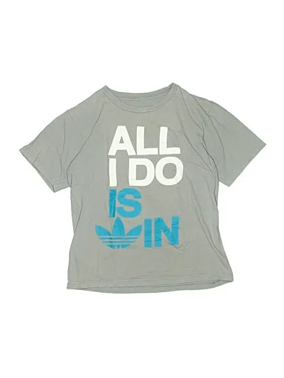 Pre-owned Adidas Originals Kids' Short Sleeve T-shirt In Blue