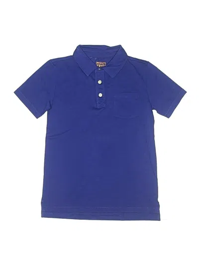 Pre-owned Crewcuts Kids' Short Sleeve Polo Shirt In Blue