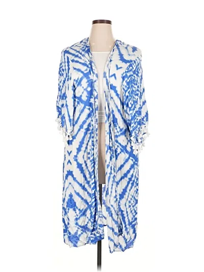 Pre-owned Xhilaration Kimono In Blue