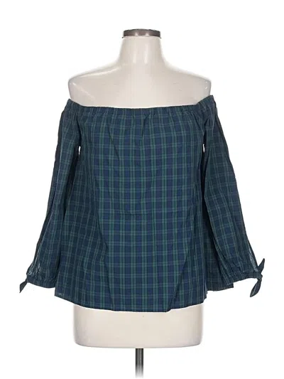 Pre-owned Vineyard Vines 3/4 Sleeve Blouse In Green