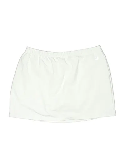 Pre-owned Lands' End Active Skort In White
