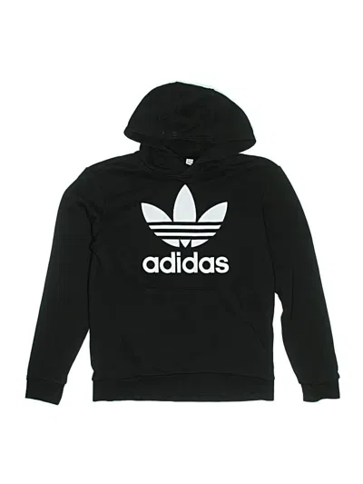 Pre-owned Adidas Originals Kids' Pullover Hoodie In Black