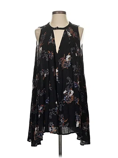 Pre-owned Free People Sleeveless Blouse In Black