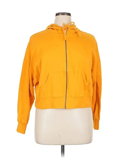 Pre-owned Abound Zip Up Hoodie In Yellow