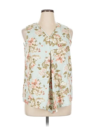 Pre-owned Emery Rose Sleeveless Blouse In Blue