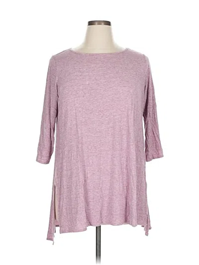 Pre-owned Philosophy Republic Clothing 3/4 Sleeve Top Purple Crew Neck Tops