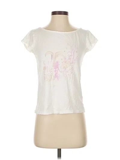 Pre-owned Calypso St Barth Short Sleeve T-shirt In White