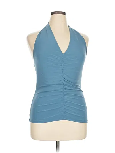 Pre-owned By Anthropologie Sleeveless Blouse In Blue