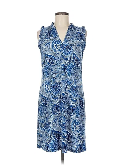 Pre-owned Michael Michael Kors Sleeveless Top Blue Cowl Neck Tops