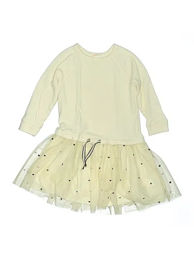 Pre-owned Crewcuts Kids' Dress In White
