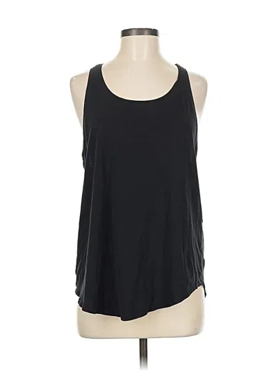 Pre-owned Lululemon Athletica Tank Top Black Halter Neckline Tops