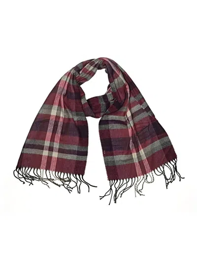 Pre-owned Unbranded Scarf In Burgundy