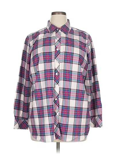 Pre-owned Talbots Long Sleeve Button Down Shirt In Pink