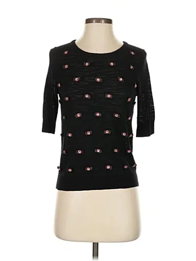 Pre-owned Milly Pullover Sweater In Black