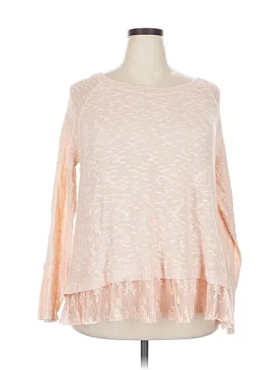 Pre-owned Torrid Long Sleeve Blouse In Pink