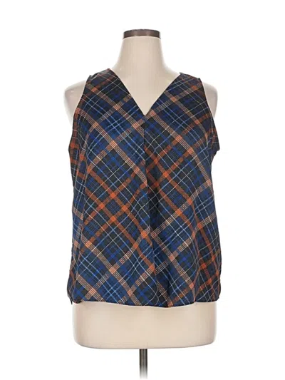 Pre-owned Calvin Klein Sleeveless Blouse In Blue