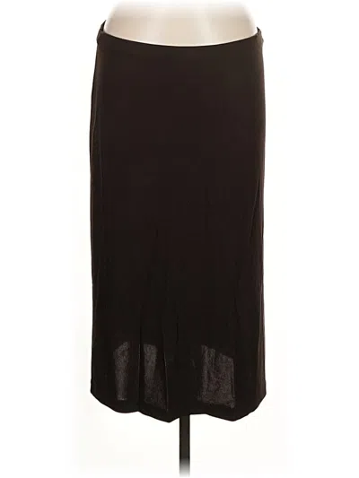 Pre-owned City Dkny Casual Skirt In Brown