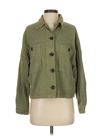 Pre-owned Zara Jacket In Green