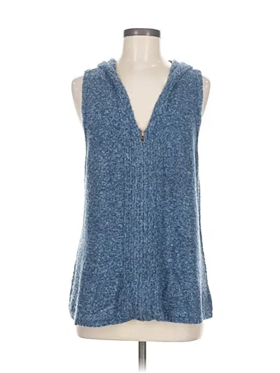 Pre-owned Jjill Vest In Blue