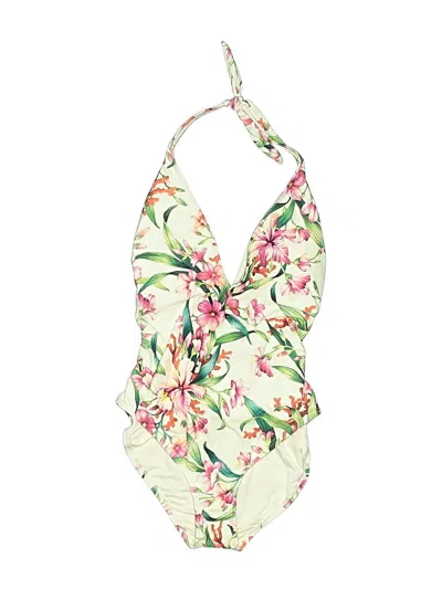 Pre-owned Carmen Marc Valvo One Piece Swimsuit In Green