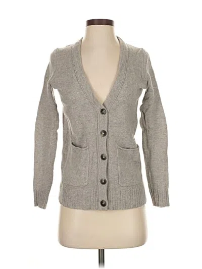 Pre-owned Madewell Wool Cardigan Sweater In Gray