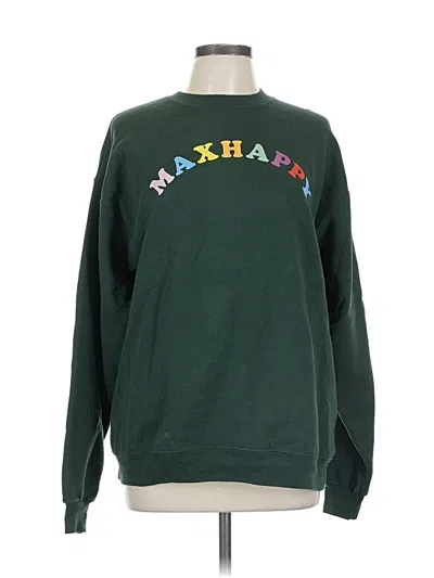 Pre-owned Hanes Sweatshirt In Green